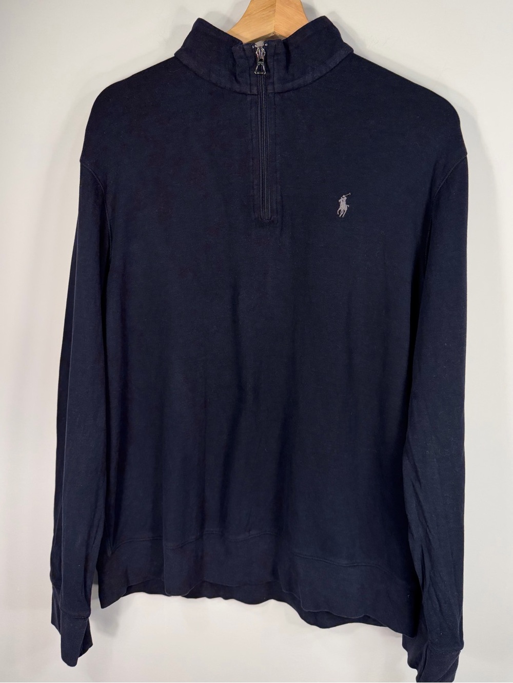 Polo by Ralph Lauren Navy Half-Zip Pullover Sweater
